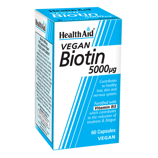 [42961] HEALTH AID BIOTIN 5000UG VEGAN CAP 60'S