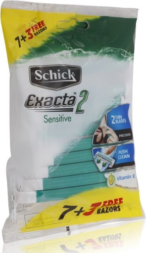 [42995] Schick Extra 2 Sensitive 7+3Free