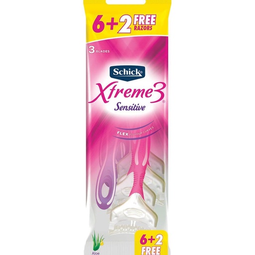 [42998] Schick Xtreme3 Blads Sensitive D60 6+2