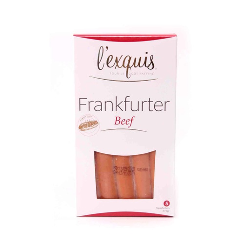 [43353] LEXQUIS - HOT DOG
FRANKFURTER BEEF 375G