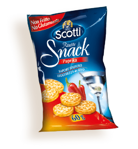 [43360] RISO SCOTTI MINI RICE CAKES PAPRIKA 60G