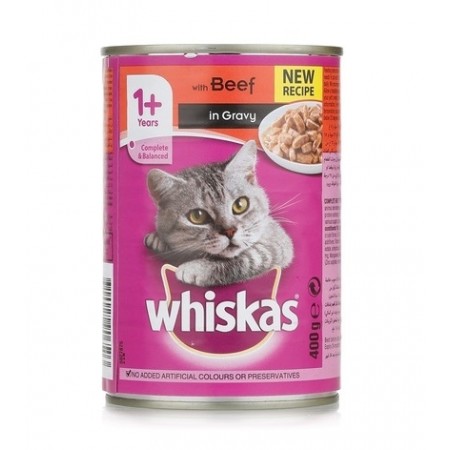 [43377] Whiskas Beef in Gravy Tin 400g