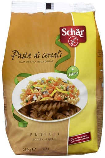[43476] Brown Cereal Pasta Fussili - Gluten-free-  250gm