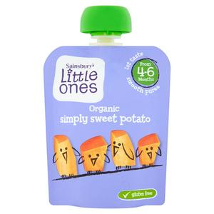 [43525] Sainsbury'S Little Ones Organic Simply Sweet Potato From 4-6 Months 70G