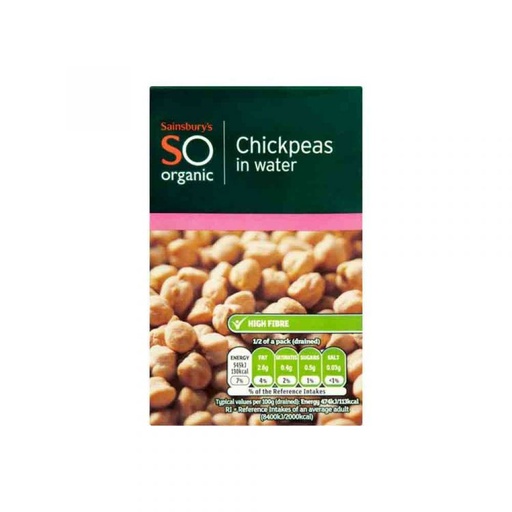 [43545] Sainsbury's SO Organic Chickpeas in Water 380g