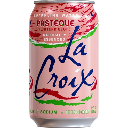 [44109] LaCroix Sparkling Water - Pasteque 12 fl oz Cans