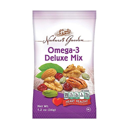[44139] ORGANIC TRAIL MIX SNACKS PACKS OMEGA-3 DELUXE