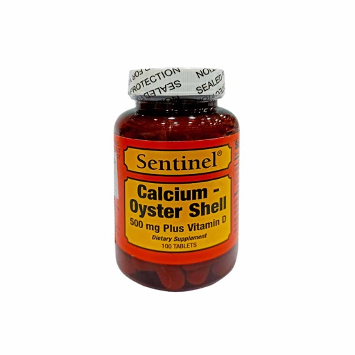 [44272] SENTINEL CALCIUM OYSTER SHELL D 500MG
