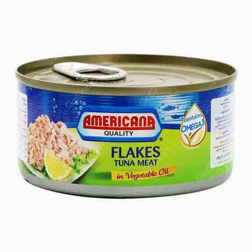 [44632] AMERICANA LIGHT TUNA FLKS in VG OIL 170G 