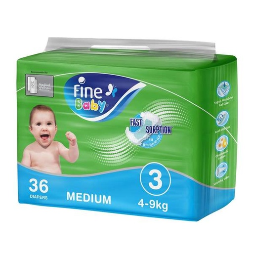 [44814] Fine Baby Diaper Medium Economy