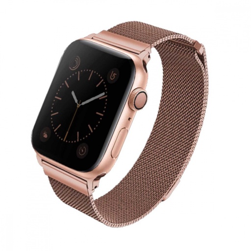 [51042] Uniq Dante Apple Watch Series 4 Mesh Steel Strap 44mm - Rose ( Rose Gold )