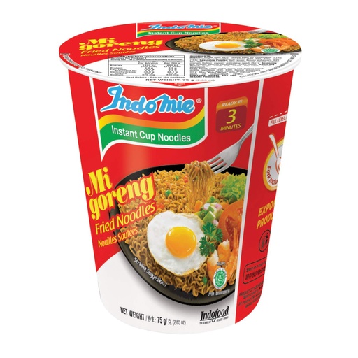 [59860] INDOMIE Instant cup noodle Fried noodles Migoreng 75g