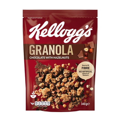 [60034] Granola Chocolate With Hazelnuts 340 Gm