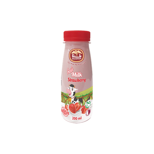[60093] Baladna Fresh Flavored Milk Strawberry  200 Ml/0148
