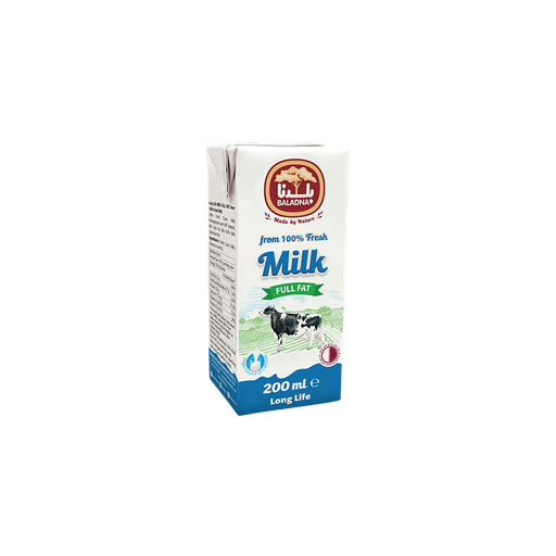 [60213] Baladna UHT Milk Full Fat 200 ml 