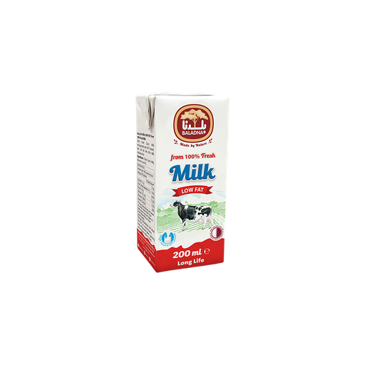 [60214] Baladna UHT Milk LL  Low Fat 200 ml