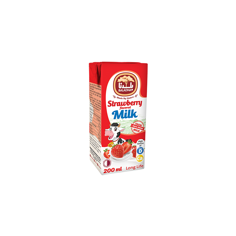 Baladna Uht Milk Full Fat 200 Ml Strawberry Pharmacy and More