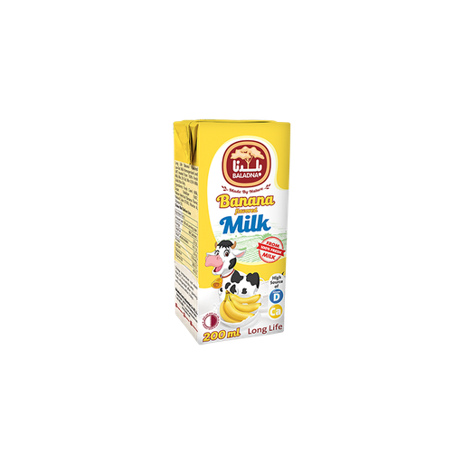 [60225] Baladna Uht Milk Full Fat 200 Ml Banana