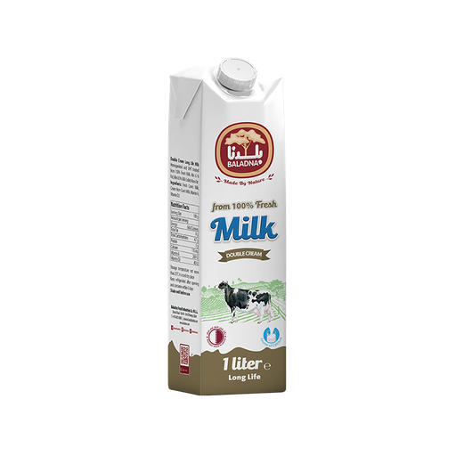 [60254] Baladna UHT Double Cream Milk 1L