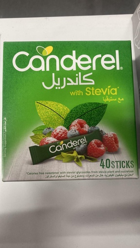 [60376] Canderal Green Stevia 40 Sticks Regular
