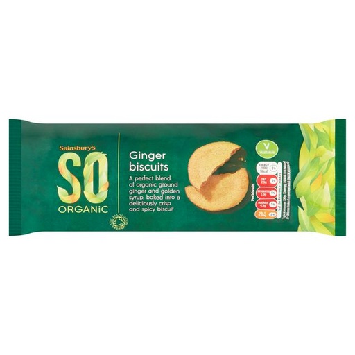 [60634] Sainsbury's SO Organic Ginger Biscuits 200g