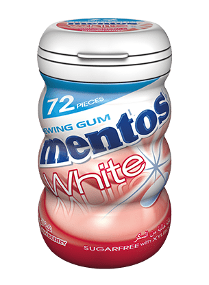 [60658] مينتوس علكة بيضاء فراولة
