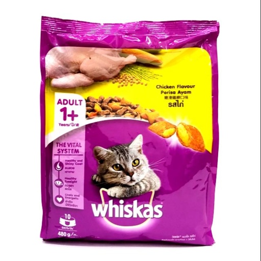 [60660] Whiskas Chicken Pouch 480 gm