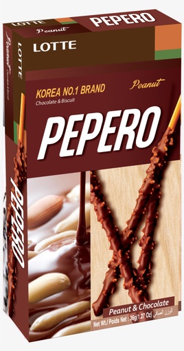 [60728] LOTTE PEPERO PEANUT 36GM