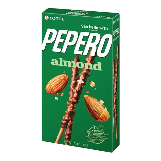 [60729] LOTTE PEPERO ALMOND 32GM