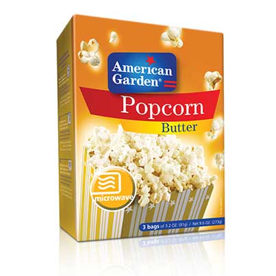 [60740] MICROWAVE POPCORN BUTTER -AMERICAN GARDEN273GM
