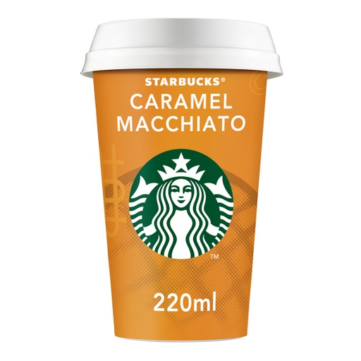 [60801] ستاربكس مشروب قهوة كراميل ماكياتو 220 مل