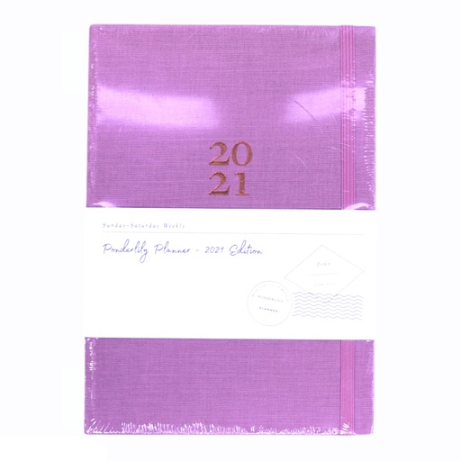 [60871] Daily Planner Ponderlily Pink