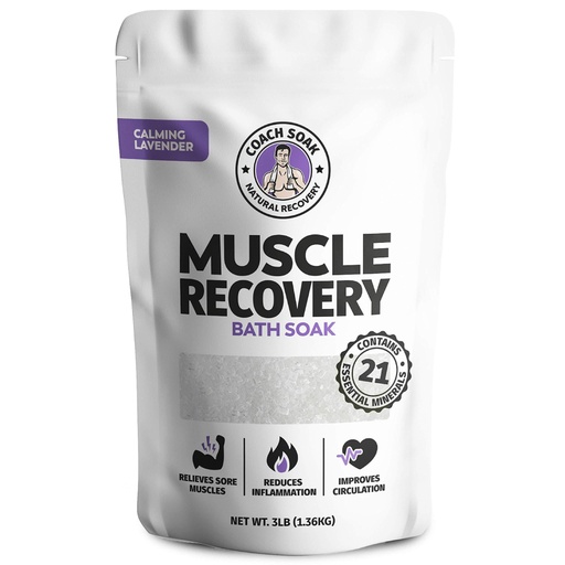 [61008] Coach Soak Muscle Recovery Bath Soak - Calming Lavender 1.36kg