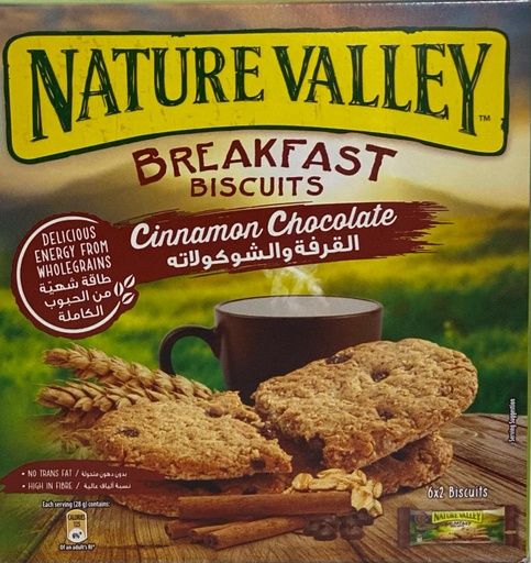 [61081] Nature Valley BREAKFAST BISCUITS CINNAMON&amp;CHOC 25GX6