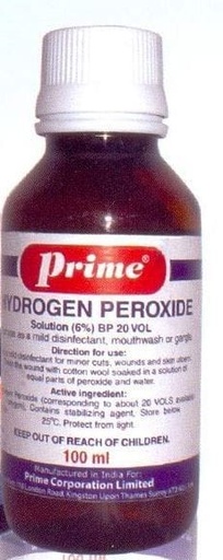 [61789] Prime Hydrogen Peroxide 6% 100Ml With Spr