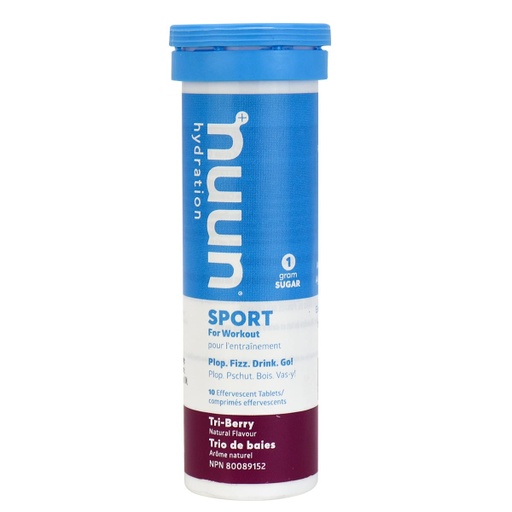 [62218] Nuun Sport: Electrolyte Drink Tablets, tri Berry