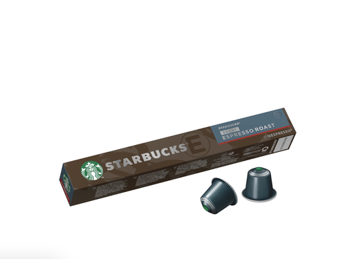 [62296] Starbucks Decaf Espresso Roast by Nespresso Dark Roast Coffee 10 Capsules 75g