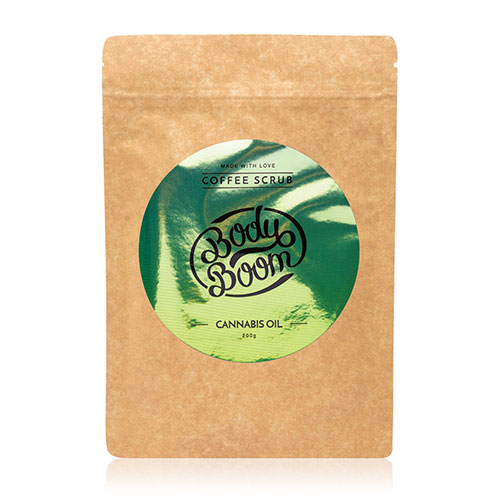 [62314] Body Boom Cannabis Oil Coffee Scrub- 100 Gms.