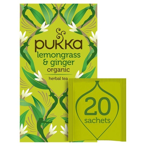 [62345] Pukka Lemongrass &amp; Ginger Organic Tea 20 Bags