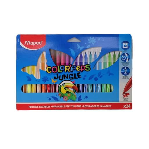 [62564] Maped Color Felt Tip Jungle24s
