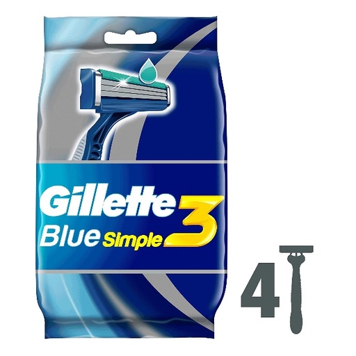 [62607] GILLETTE BLUE SIMPLE BAG 4 (1X6 UNITS)-GG244-0