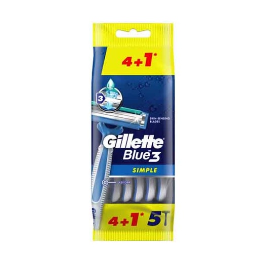 [62608] Gillette Fp Blue3 Simple 4+1 Bag