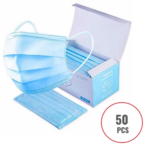 [62693] Disposable 3 Ply Mask (Blue)