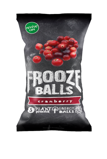 [62776] Frooze Energy Balls Plant Protein Fruit &amp; Nut CRANBERRY
