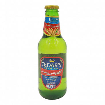 [62887] CEDARS MALT DRINKS STRAWBERRY  250 ML