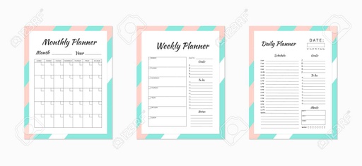 [62959] DAILY PLANNER -PAS MONTH