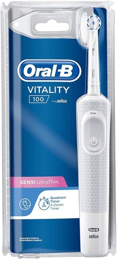 [63123] D100 Vitality Precision Clean Rechargeable Electric Toothbrush 3D White Power Oral-B