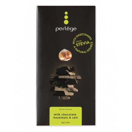 [63178] PERLEGE TABLETS MILK HAZELNUT SALT STEVIA 85gm