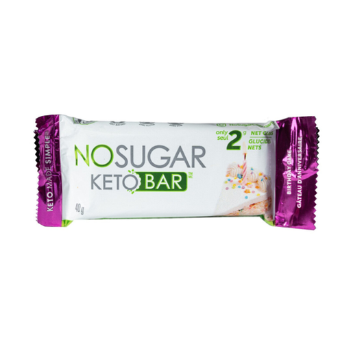 [63195] VEGAN PURE NO SUGAR KETO BAR BIRTHDAY CAKE  40gm