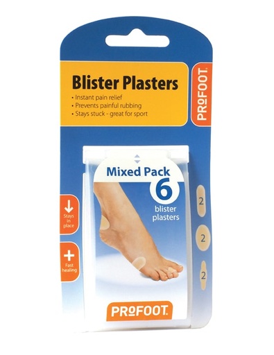 [63915] Profoot Blister Plaster Mixed Pack 6Pc